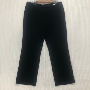 Calvin‎ Klein Black Straight Leg Career Dress Pants Women's Size XL